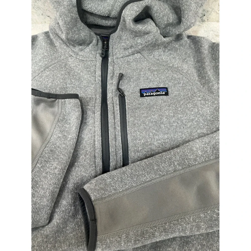 Patagonia Performance Better Sweater Hoody Size M Gray Full Zip Fleece Jacket